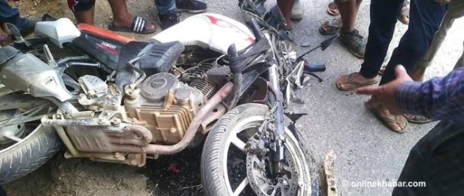 कावासोतिमा मोटरसाइकल दुर्घटनामा एक घाइते