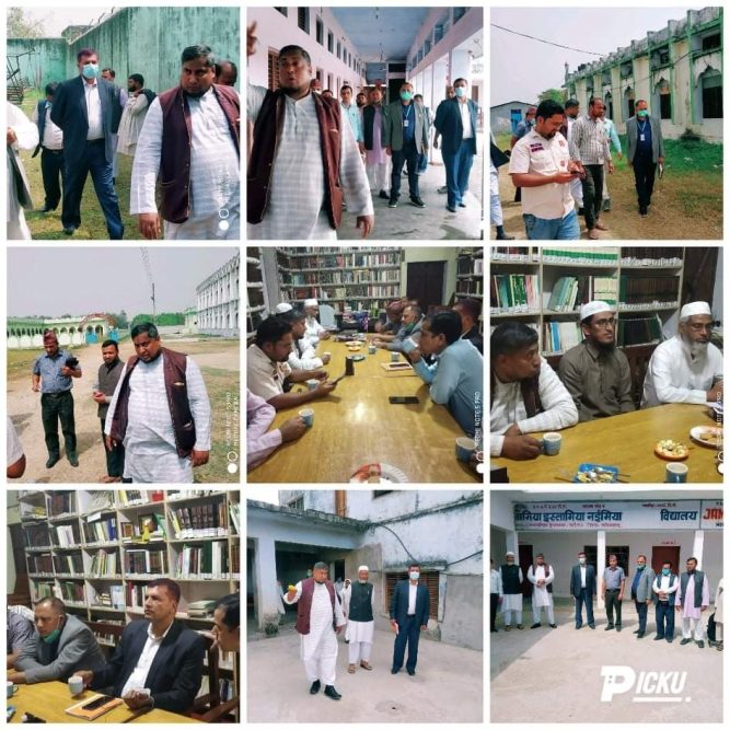 अर्याल सहितको  टोली तथा मदरसा बोर्डका उपाध्यक्ष  मसहूदको सहभागितामा मदरसा सर्वेक्षण