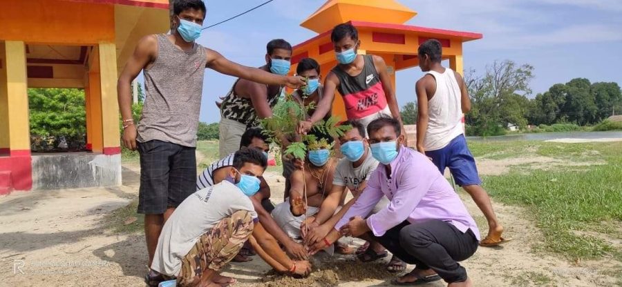 वृक्षारोपण कार्यक्रम सप्पन्न