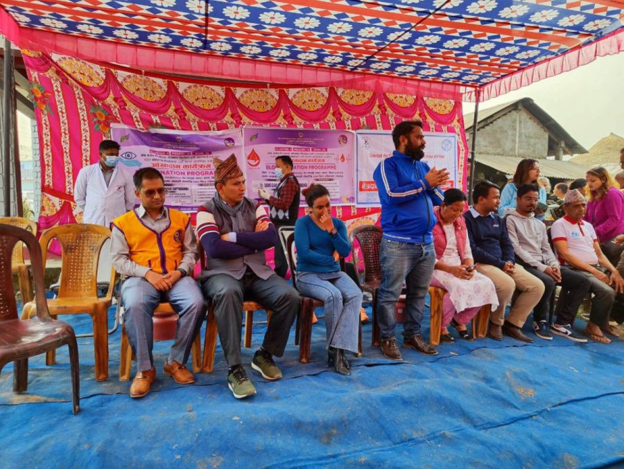 हजुरआमाको १३औ दिनको पुण्य तिथिमा लायन्सको रक्तदान र आखादान कार्यक्रम
