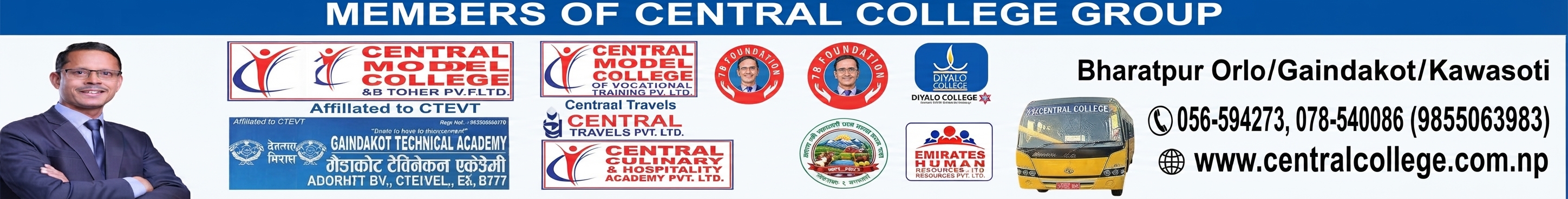 Central Model Collage - Top Header